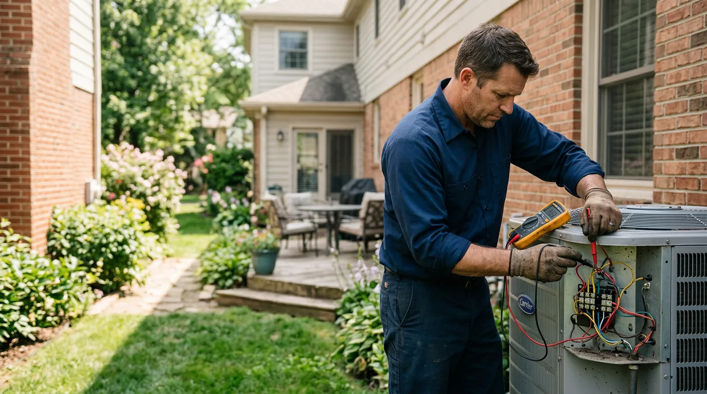HVAC technician working near Medusa, NY